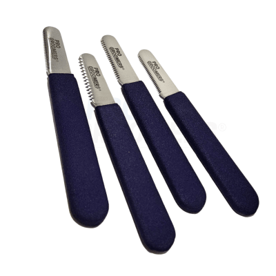 Set de Cuchillas de Stripping Pro Groomers PURPLE GRIP (4 Uni)
