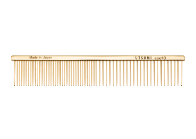 Peine de Dientes Largos Utsumi Eco#3 Comb Gold [19cm, 3cm]