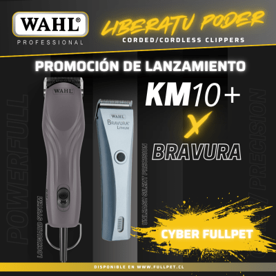 PACK PROMOCIONAL WAHL - Máquina Profesional Bravura + Máquina Profesional KM10+
