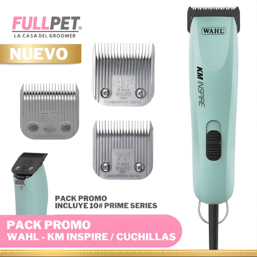Pacote promocional WAHL - Máquina de cortar cabelo profissional KM2+/7F+5F+4F