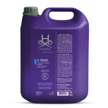 Bidón de Shampoo Hydra X-treme Ultra Sucio 5Lt