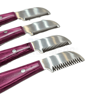 Set de Cuchillas de Stripping Pro Groomers PINK (4 Uni)