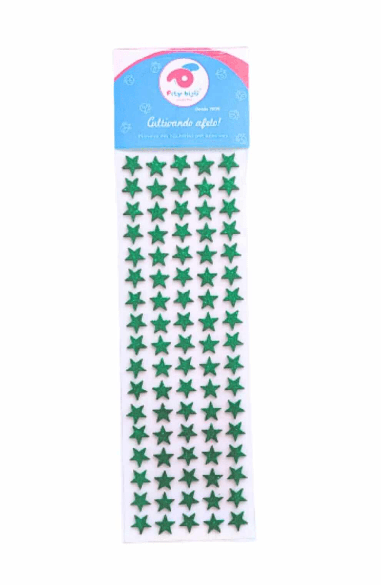 Pack Adhesivo Pity Biju - Mini Estrellas de Navidad 72 Unidades
