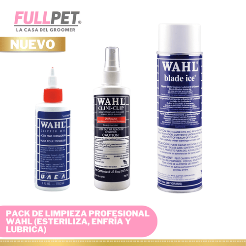 Pack de Limpieza Profesional WAHL (Esteriliza, Enfría y Lubrica)