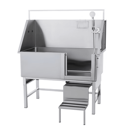 Bañera Grande de Acero Inoxidable con Brazo para Mascotas Pro Groomers PG-231