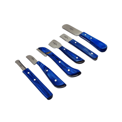 Set de Cuchillas de Stripping Pro Groomers Azul (6un)
