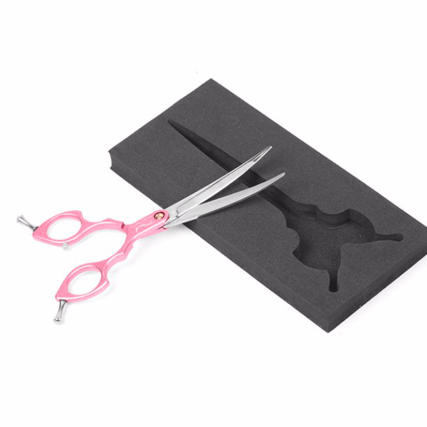 Tijera Profesional Curva Ultra Ligera 440 (Corte Asiatico) Shernbao