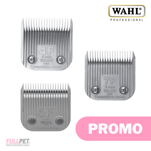 Pack de Cuchillos WAHL de Peluqueria Canina (7F - 5F - 4F)