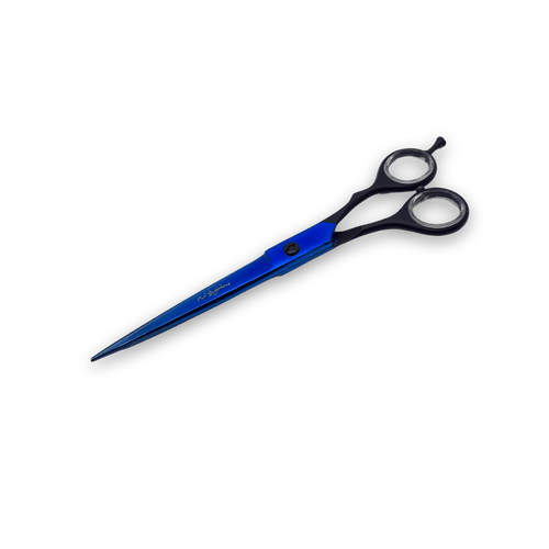 Tijera Recta Chrome Blue 7" Pro Groomers