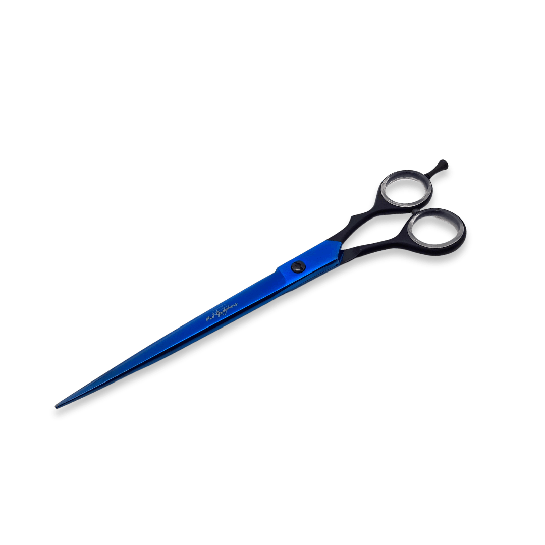 Tijera Recta Chrome Blue 8" Pro Groomers