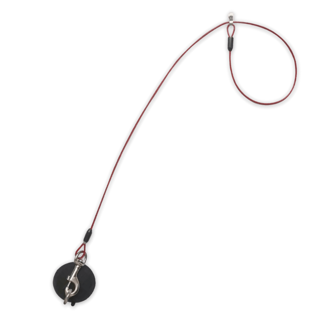 Ventosa para Tina con Piola de Acero Roja Aeolus