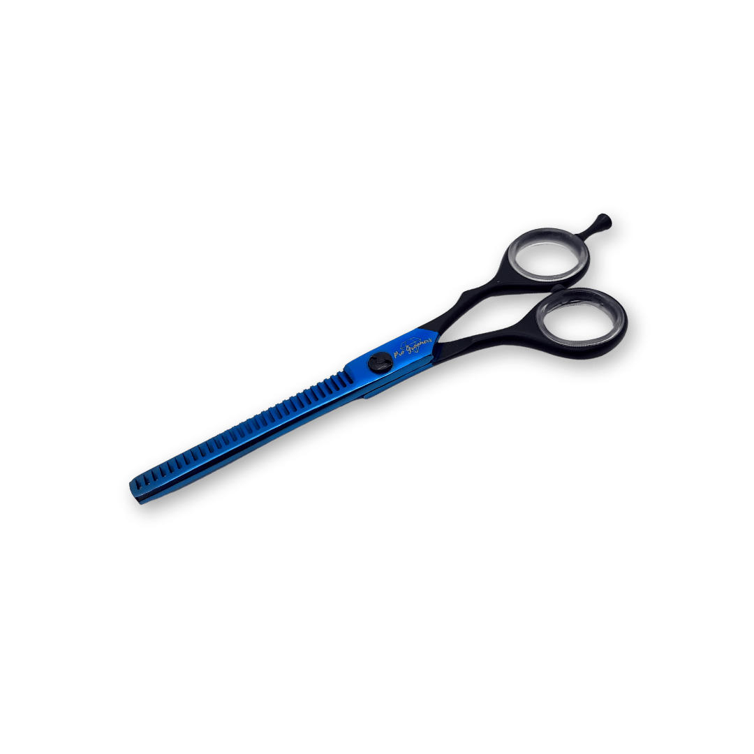 Tijera Esculpidora Chrome Blue 6" Pro Groomers